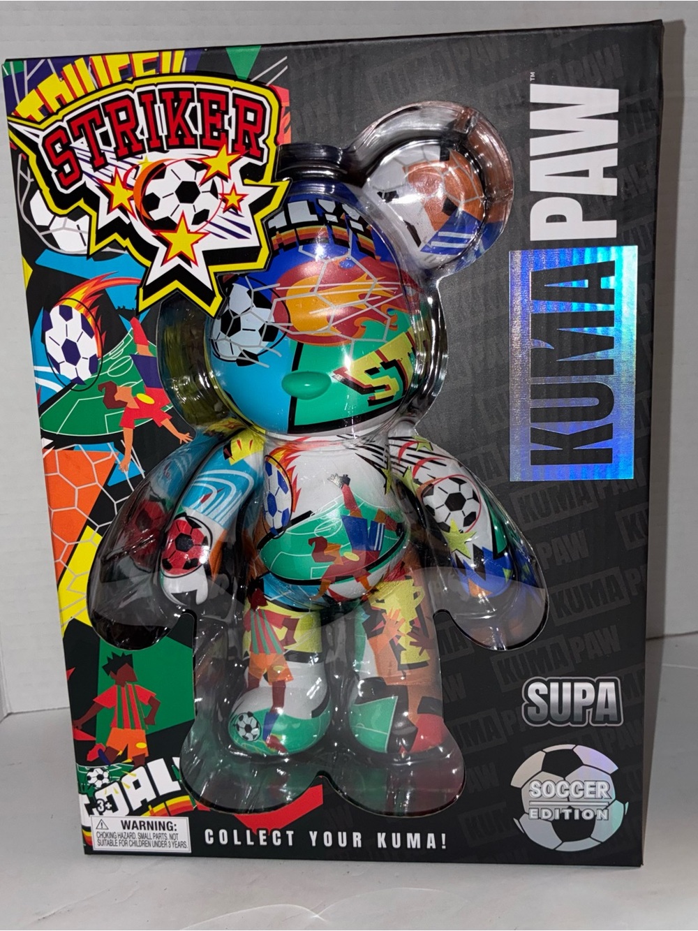 Kuma Paw Striker Soccer Edition Vinyl Figure - Multicolor